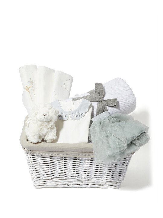 Baby Gift Hamper - 4 Piece Set with Green Eid Bodysuit & Tutu Outfit image number 1